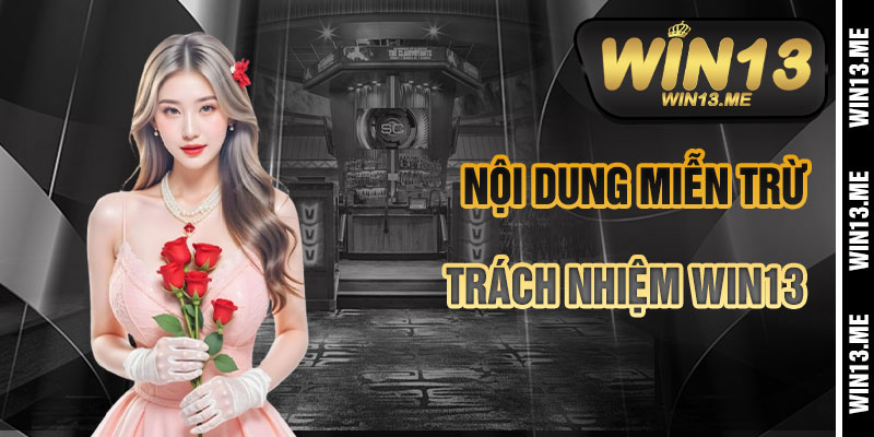 Các Nội Dung Chính Của Miễn Trừ Trách Nhiệm Win13