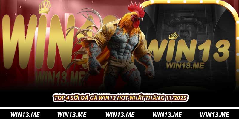 Top 4 sới Đá Gà Win13 hot nhất tháng 11/2025